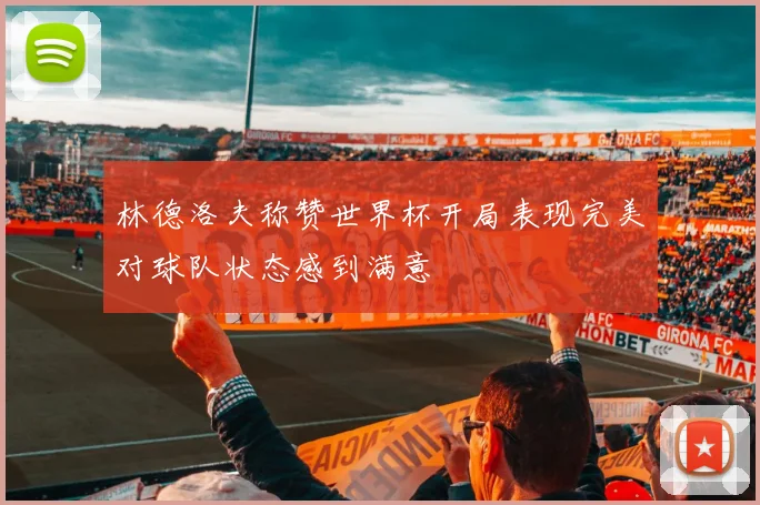 林德洛夫称赞世界杯开局表现完美对球队状态感到满意